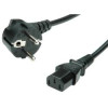 Naponski kabel, ravni IEC320 C13, 1.8m, crni